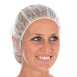 Baretthaube weiß PP Vlies Ø53,0cm luftdurchlässig